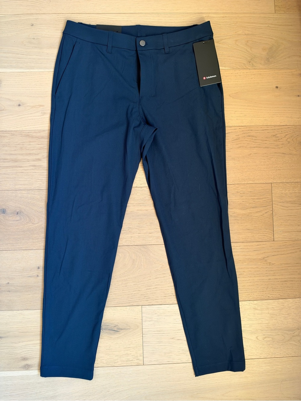 lululemon athletica ABC Trouser 34W x 32L Warpstreme in Navy